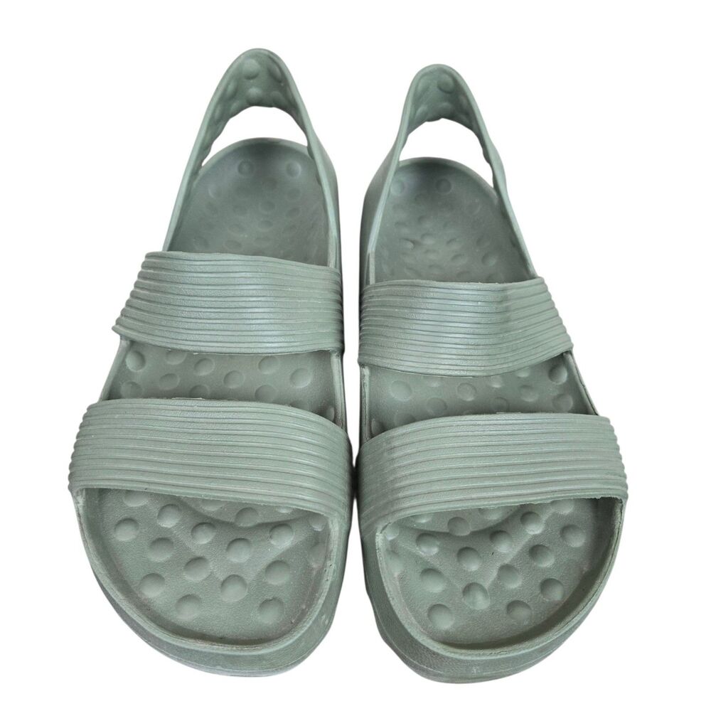 Oiselle Sandals Women's Sz 8 - 8.5 Strappy Green Comfort Resortwear
